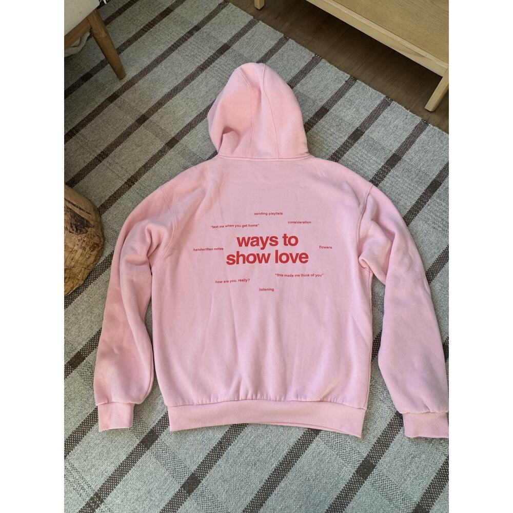 Comfrt Love Collection "Ways to Show Love" Hoodie, size Large